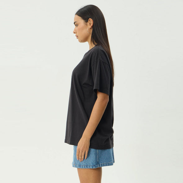 AFENDS Women's Fly Away Oversized Tee - Stone Black