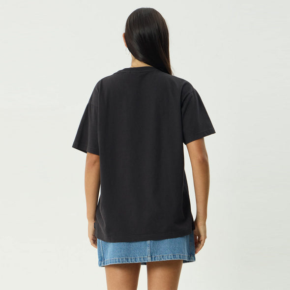 AFENDS Women's Fly Away Oversized Tee - Stone Black