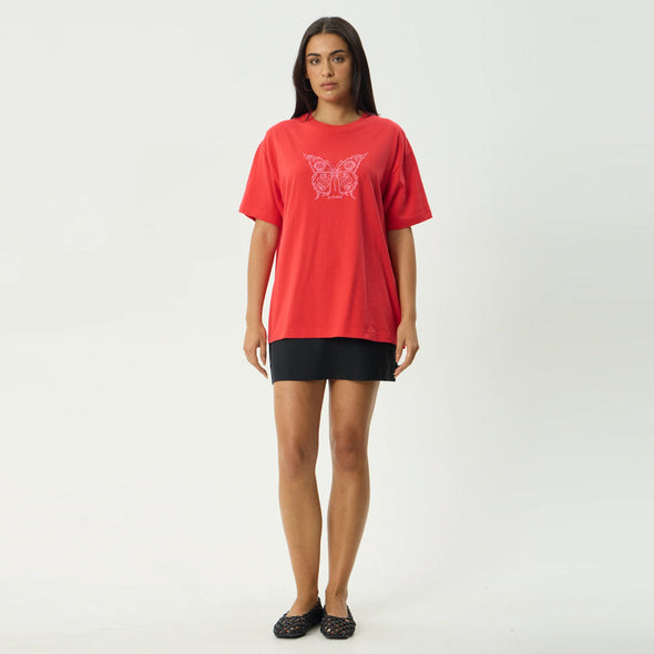 AFENDS Women's Fly Away Oversized Tee - Tomato