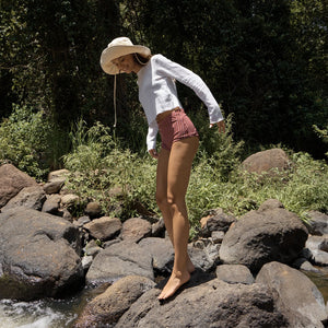 AFENDS Women's Focus Seersucker Long Sleeve Top - Off White