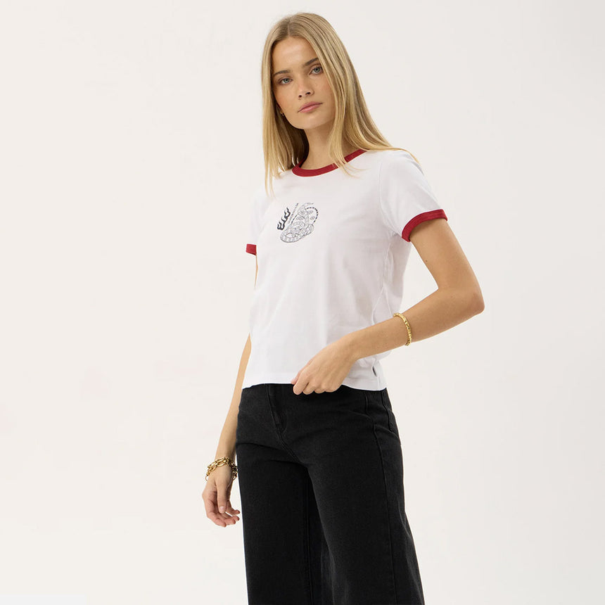 AFENDS Women's Forge Ringer Tee - White