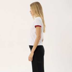 AFENDS Women's Forge Ringer Tee - White