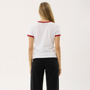 AFENDS Women's Forge Ringer Tee - White