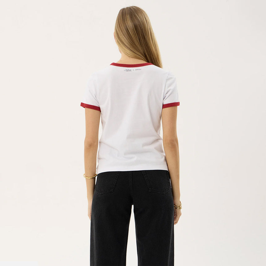 AFENDS Women's Forge Ringer Tee - White