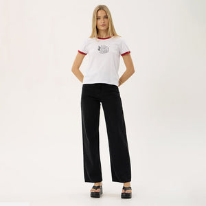 AFENDS Women's Forge Ringer Tee - White
