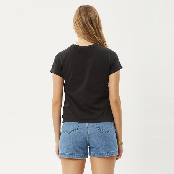 AFENDS Women's Greetings Regular Tee - Stone Black