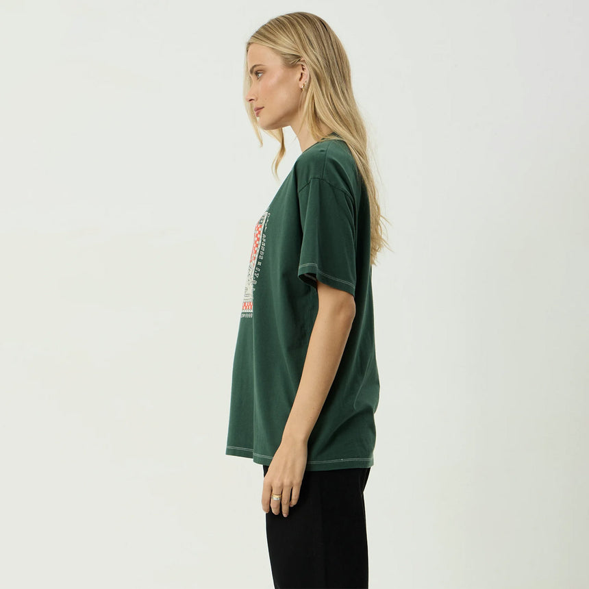 AFENDS Women's Have A Good Day Oversized Tee - Pine