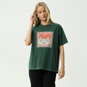 AFENDS Women's Have A Good Day Oversized Tee - Pine