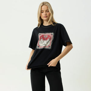 AFENDS Women's Have A Good Day Recycled Oversized Tee - Black