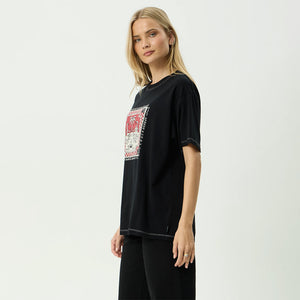 AFENDS Women's Have A Good Day Recycled Oversized Tee - Black