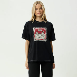 AFENDS Women's Have A Good Day Recycled Oversized Tee - Black