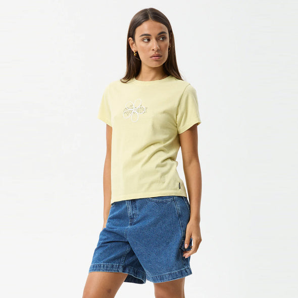 AFENDS Women's Heidi Regular Tee - Lemongrass