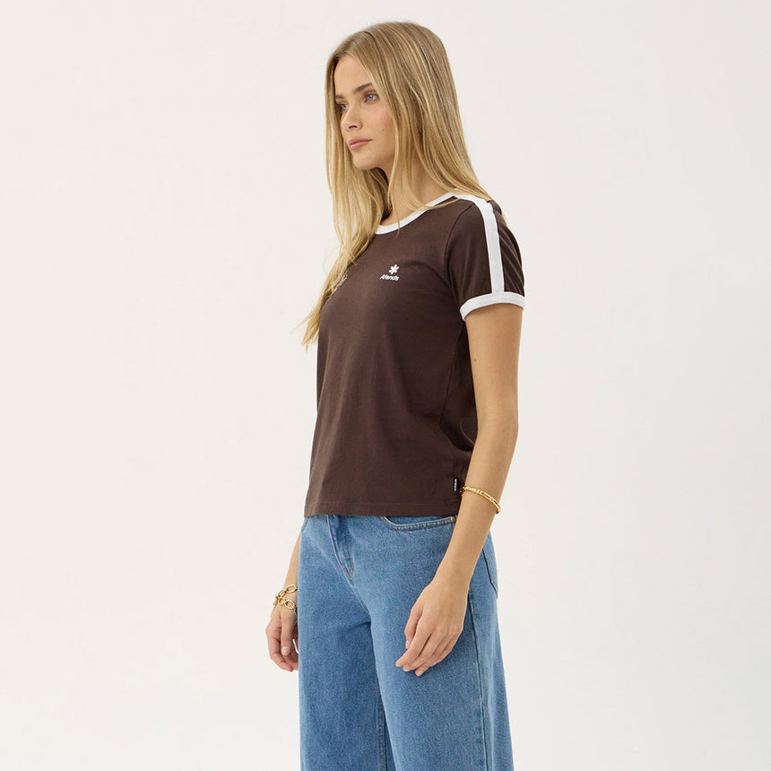 AFENDS Women's Hellbound Raglan Tee - Coffee