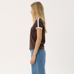 AFENDS Women's Hellbound Raglan Tee - Coffee