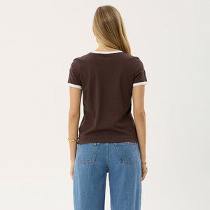 AFENDS Women's Hellbound Raglan Tee - Coffee