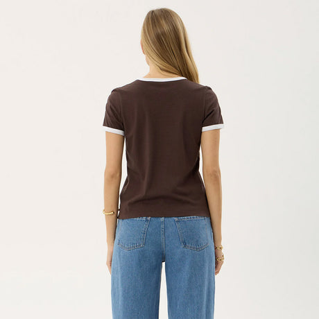 AFENDS Women's Hellbound Raglan Tee - Coffee