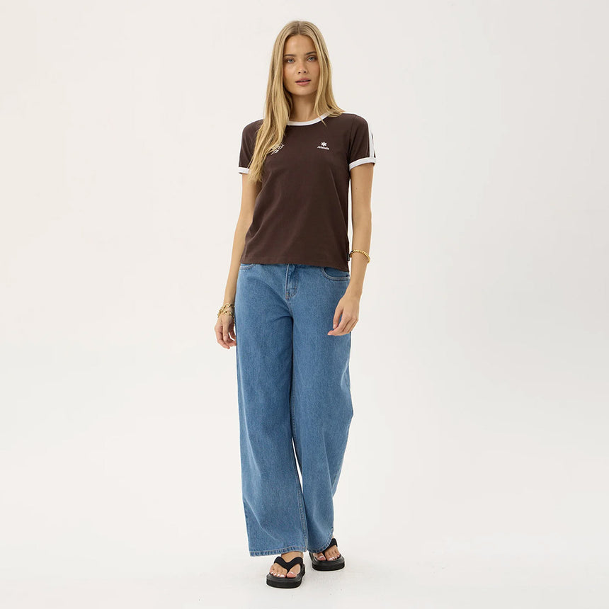 AFENDS Women's Hellbound Raglan Tee - Coffee