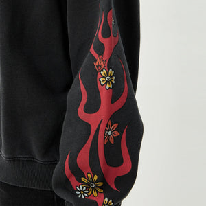 AFENDS Women's Hellcat Crew - Stone Black