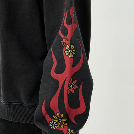 AFENDS Women's Hellcat Crew - Stone Black