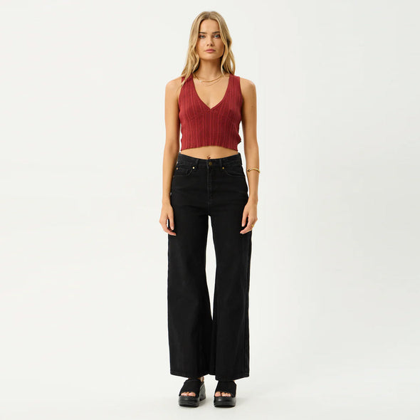 AFENDS Women's Iris Knit Top - Red Rum