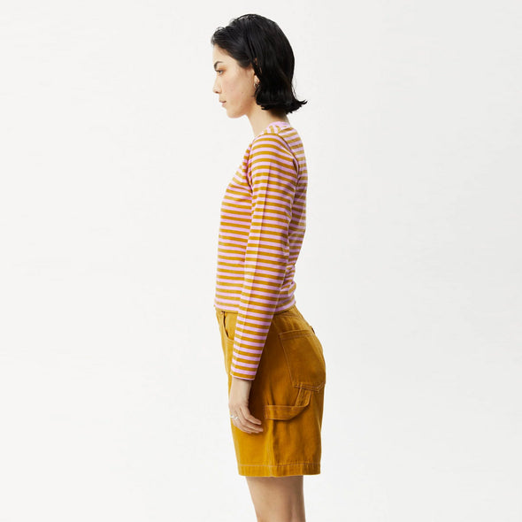 AFENDS Women's Jain Recycled Long Sleeve Tee - Candy Stripe