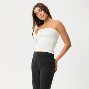 AFENDS Women's Jamie Rib Tube Top - White