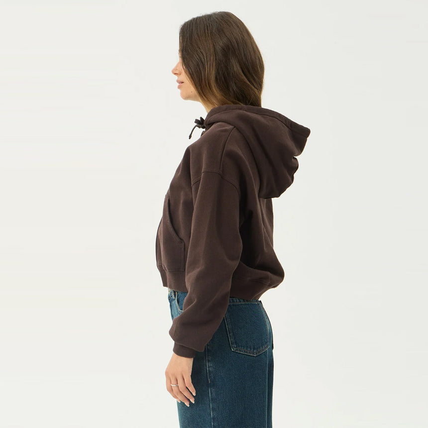 AFENDS Women's Kourt Zip Hood - Coffee