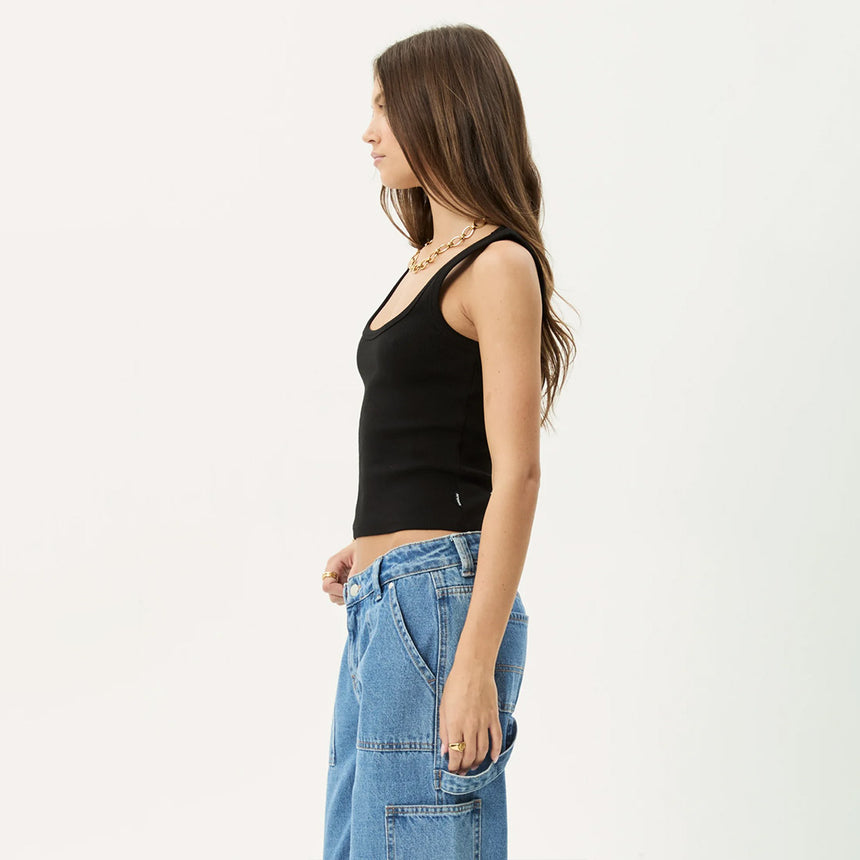 AFENDS Women's Layden Rib Singlet - Black