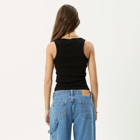 AFENDS Women's Layden Rib Singlet - Black