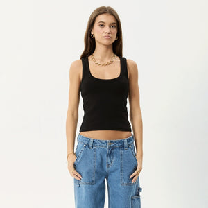 AFENDS Women's Layden Rib Singlet - Black