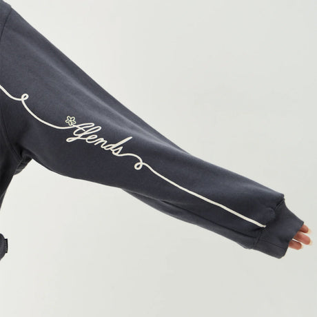 AFENDS Women's Locket Crew - Charcoal