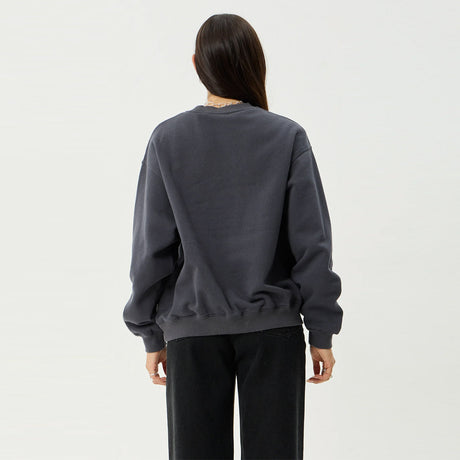 AFENDS Women's Locket Crew - Charcoal