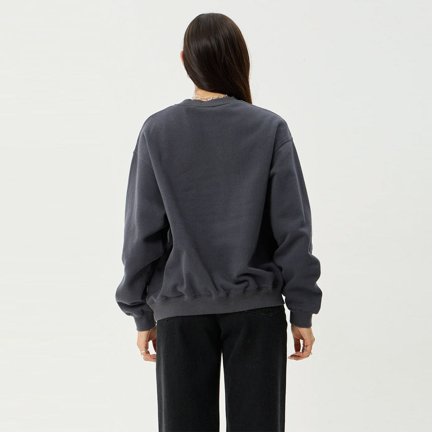 AFENDS Women's Locket Crew - Charcoal