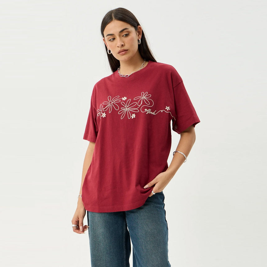 AFENDS Women's Locket Oversized Tee - Ketchup
