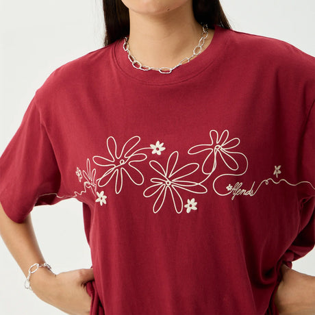 AFENDS Women's Locket Oversized Tee - Ketchup