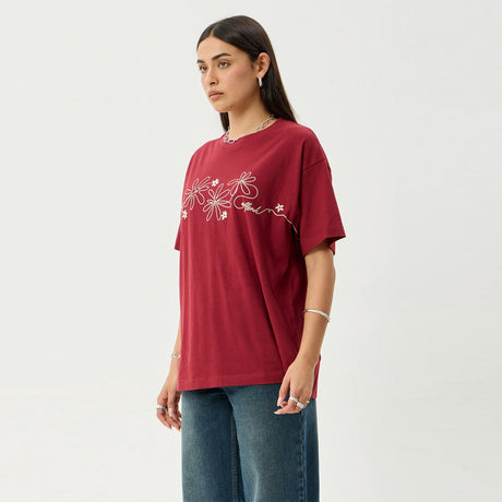 AFENDS Women's Locket Oversized Tee - Ketchup
