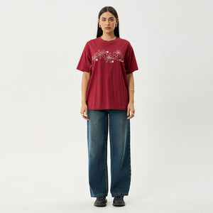 AFENDS Women's Locket Oversized Tee - Ketchup
