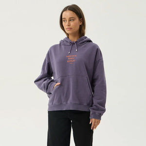 AFENDS Women's Loop State Pull On Hood - Vintage Aubergine