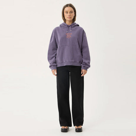 AFENDS Women's Loop State Pull On Hood - Vintage Aubergine