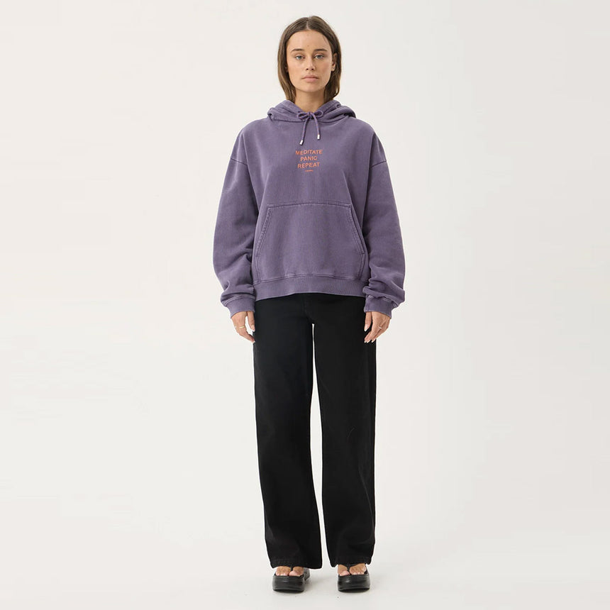 AFENDS Women's Loop State Pull On Hood - Vintage Aubergine