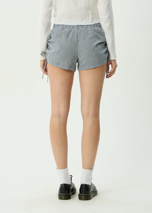 AFENDS Women's Luella Low Rise Short - Indy Navy Check
