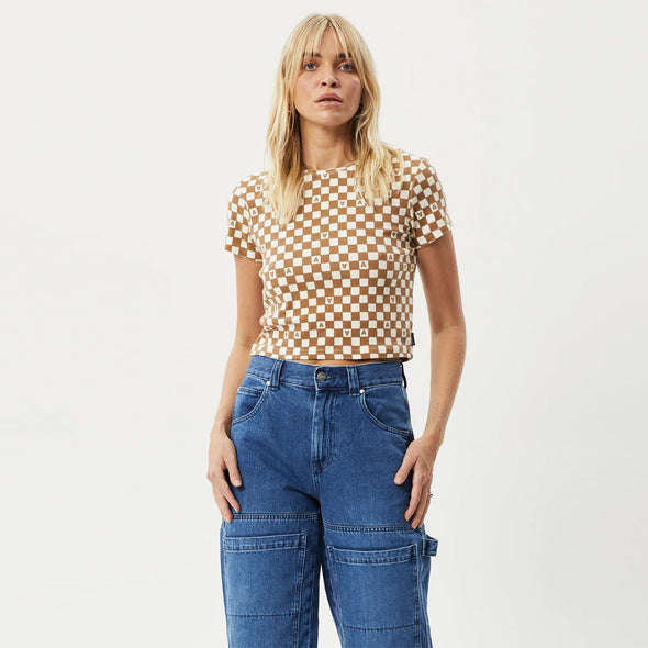 AFENDS Women's Maia Rib Tee - Toffee