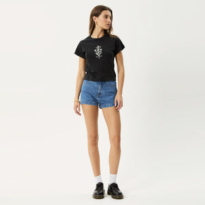 AFENDS Women's Maisie Baby Tee - Stone Black