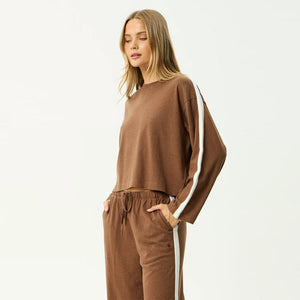 AFENDS Women's Marla Long Sleeve Tee - Cinnamon