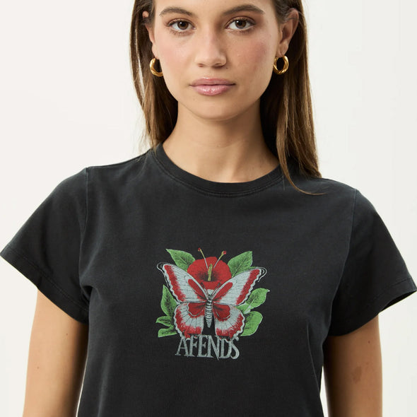 AFENDS Women's Metamorphosis Baby Tee - Stone Black