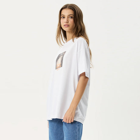 AFENDS Women's Modern Energy Oversized Tee - White