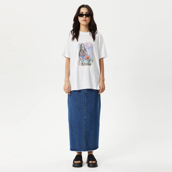 AFENDS Women's Nirvana Oversized Tee - White