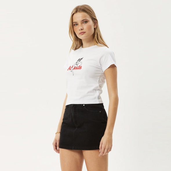 AFENDS Women's No Fury Baby Tee - White