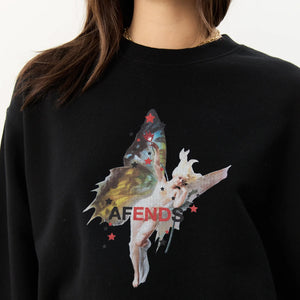 AFENDS Women's Pixie Crew - Black