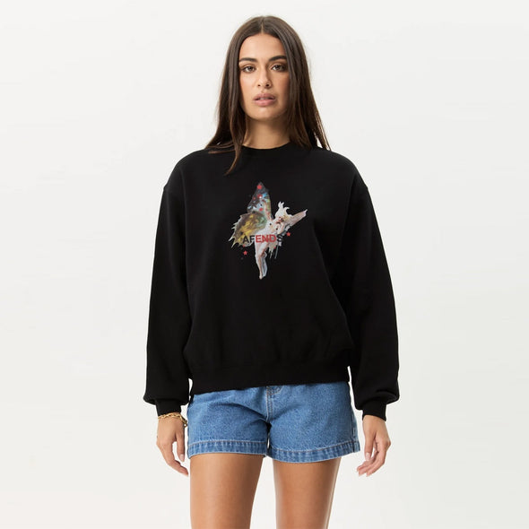 AFENDS Women's Pixie Crew - Black